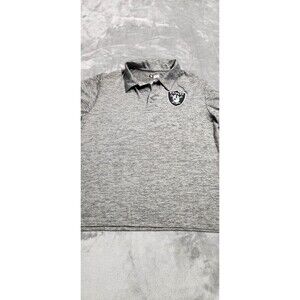 Las Vegas Raiders‎ Men's Large NFL Grey Polo Shirt
